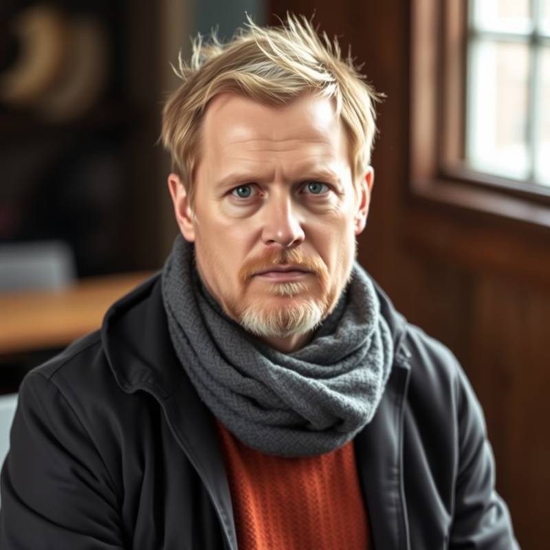 Portrett av Bjørn Hansen, journalist og podkastvert